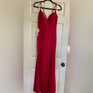 Azazie Red Maxi Dress